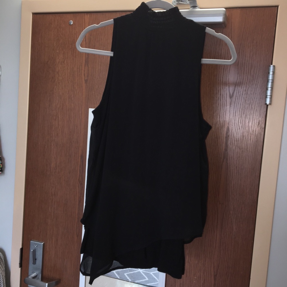 Black Sleek high-neck top